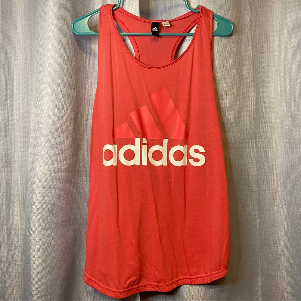 Adidas | Pink Tank Top Muscle Tee Women’s Size L